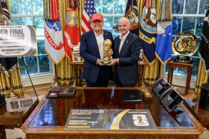 Trump contemplaría a Gianni Infantino para liderar la ONU