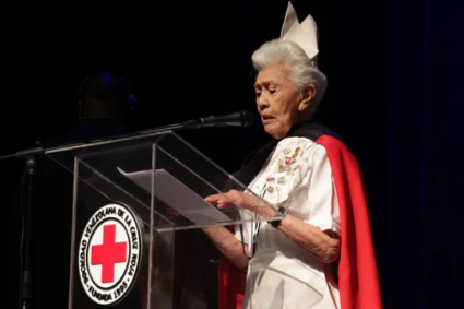 María Teresa Párima a sus 94 años recibe el mayor honor mundial de la enfermería