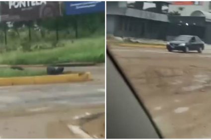 ¡Pendientes! Calles de Valencia y Naguanagua repletas de lodo tras las lluvias