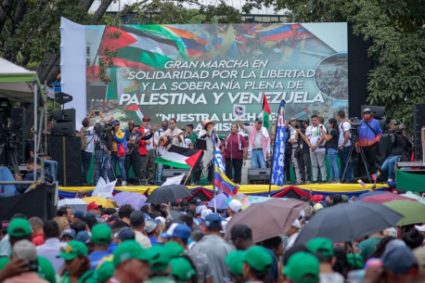 Venezolanos alzan la voz contra la ofensiva sionista en la Franja de Gaza