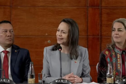 María Corina Machado en rueda de prensa desde Chile asegura que regresará a Venezuela