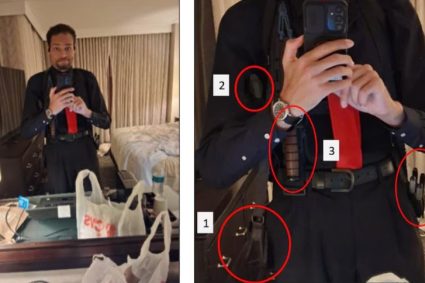 Se la tomó donde almacenó sus armas