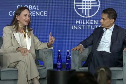 María Corina Machado dice que las elecciones en Venezuela deben ser en los próximos 12 meses