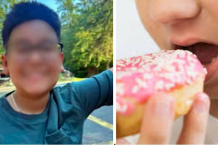 Murió en el pasillo de su escuela tras atragantarse con una dona, investigan si se trata de un reto viral