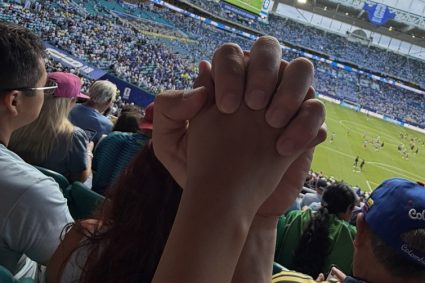 Las imágenes virales de Juan Guaidó en pleno partido del Mundial
