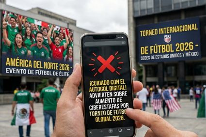 ¡Cuidado con un autogol digital! Advierten sobre ciberestafas por el Mundial 2026