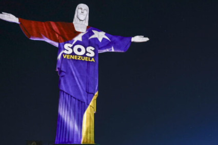 El Cristo Redentor se iluminó en Río de Janeiro en homenaje a Venezuela