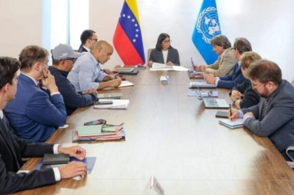 Representantes de la ONU se reunieron con Delcy Rodríguez para evaluar la respuesta a la emergencia