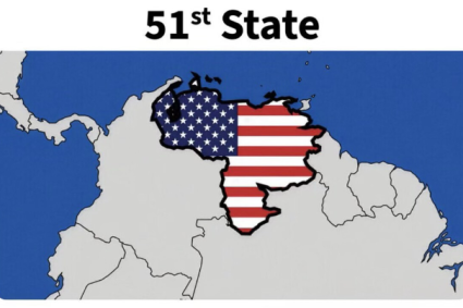 Donald Trump volvió a publicar imagen del mapa de Venezuela como estado 51 de EEUU